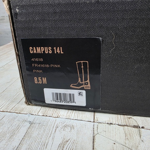 FRYE Campus 14L Women's Pink Suede Tall Boots Size 8.5 M - Picture 8 of 8